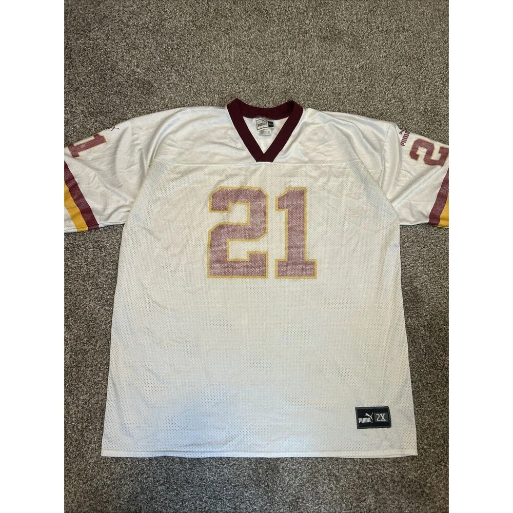 Vintage Deion Sanders Washington Redskins Puma Jersey Commanders Sz 2XL Rare
